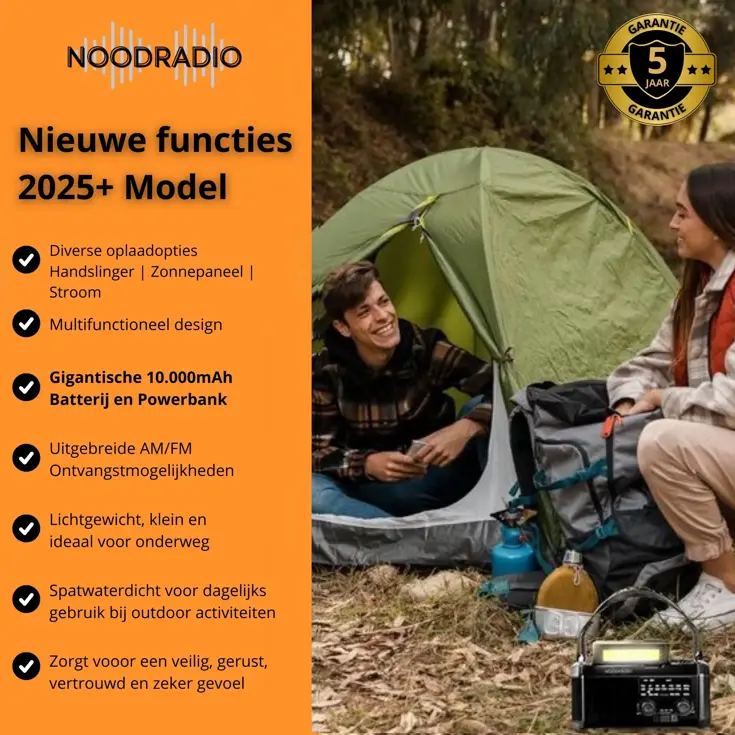 Noodradio® Solar Powerbank 10.000 mAh