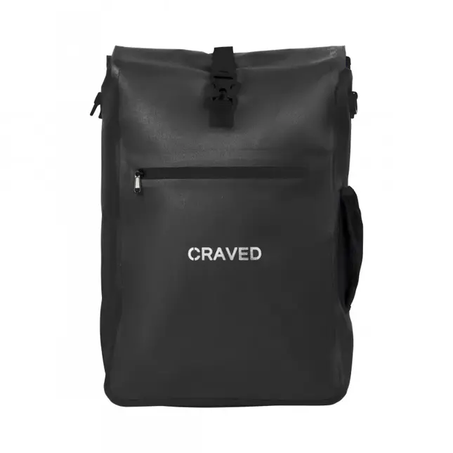 Craved Enkele Fietstas 3 in 1 - 28L - Zwart
