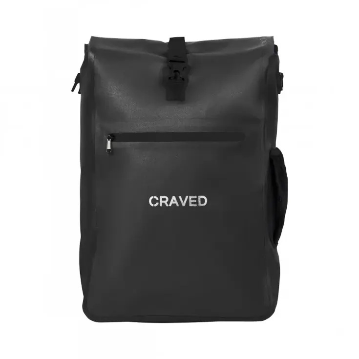 Craved Enkele Fietstas 3 in 1 - 28L - Zwart