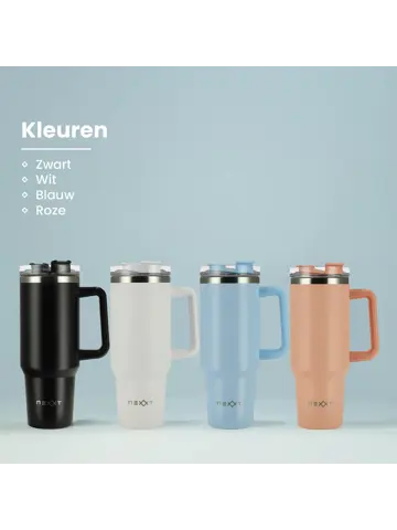 Nexxt Thermosbeker met Rietje - 1,2 Liter