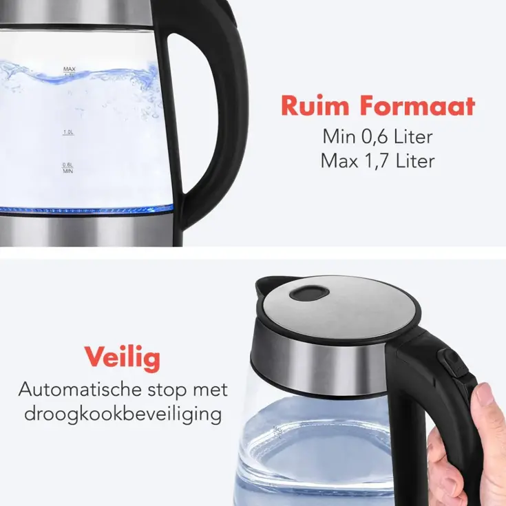 Waterkoker – 1,7L – RVS