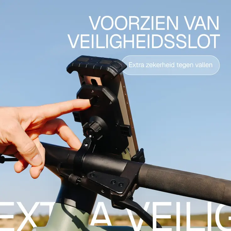 Telefoonhouder Fiets met Automatische Sluiting