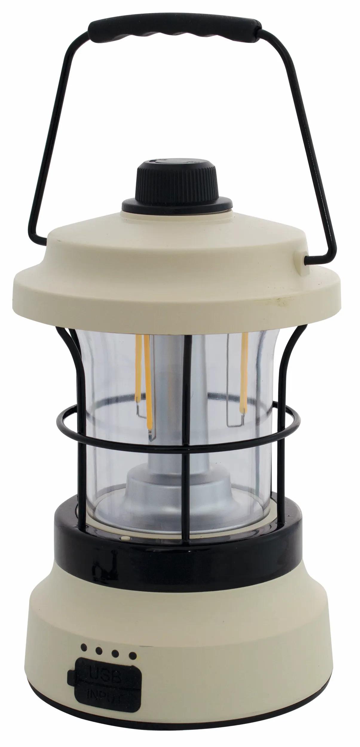 Eurotrail  Retro Tafellamp Oplaadbaar  Creme