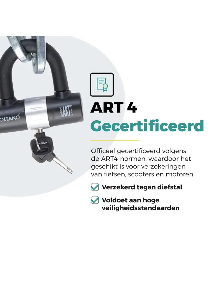 Voltano ART4 Kettingslot Motor Met U Lock