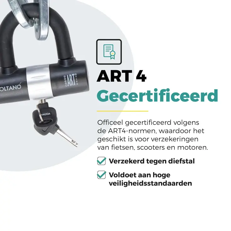 Voltano ART4 Kettingslot Motor Met U Lock