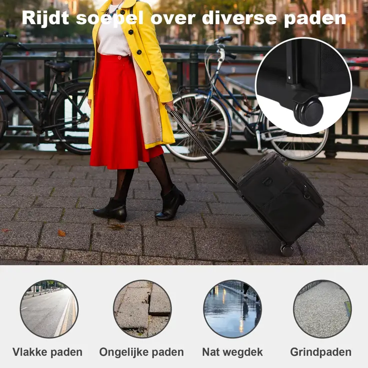 Boodschappentrolley met koelvak 32L