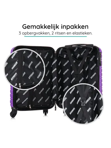 Reiskoffer XS ABS 29L met TSA-slot en 360° wielen