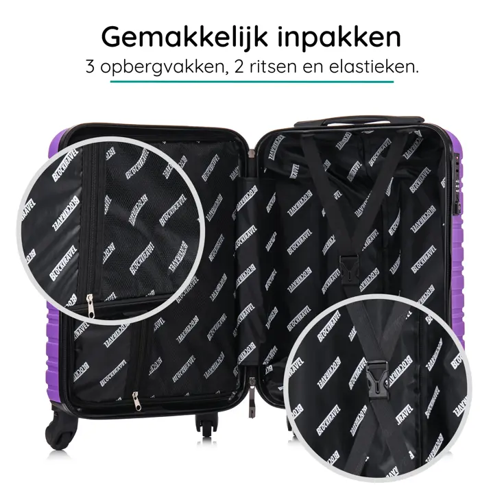Kofferset XS ABS 29L met TSA-slot en 360° wielen