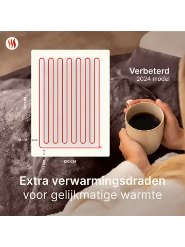 Seranova Elektrische deken XL - 160x120 cm