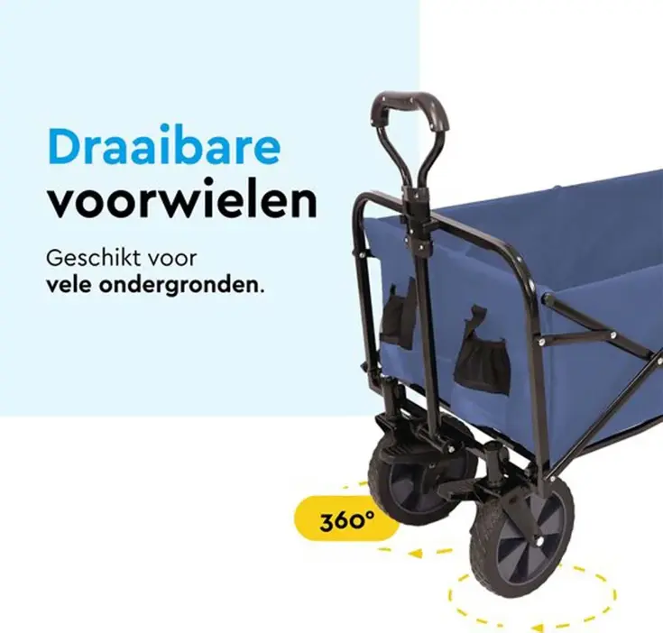 Bolderkar - Opvouwbaar - 80 KG