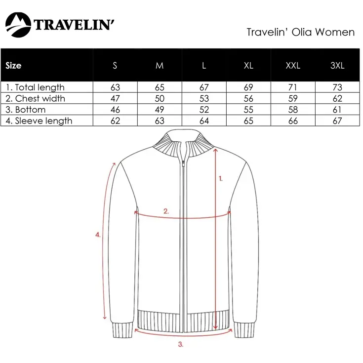 Travelin' Olia Dames Outdoorvest - Sweatvest