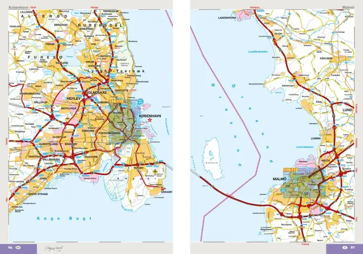 Wegenatlas Denemarken