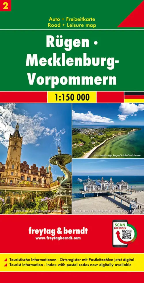Wegenkaart Duitsland 02 Rügen Meckelenburg