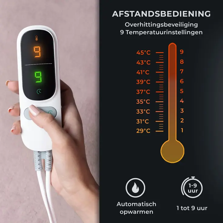 STAUS&BACH - 1 Persoons elektrische deken