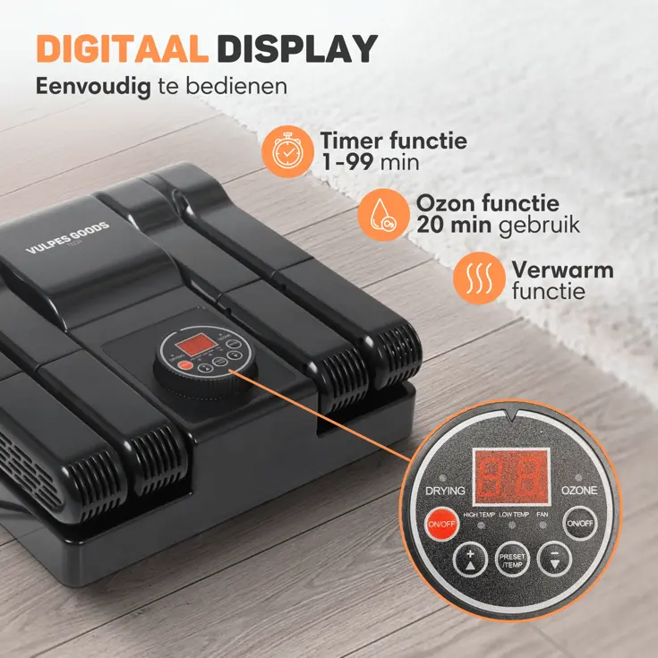 Schoenendroger met Ozone - Meerdere droogfuncties