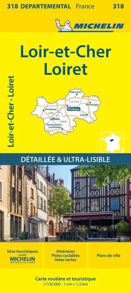Wegenkaart Local 318 Loiret Loir-et-Cher