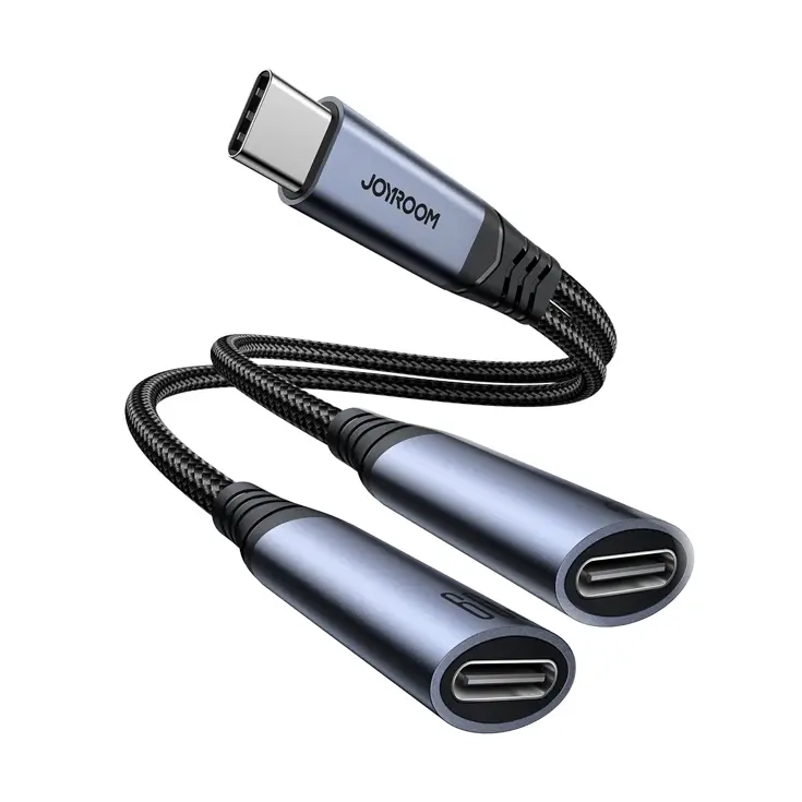 2-in-1 Audio Adapter - Zwart - Joyroom