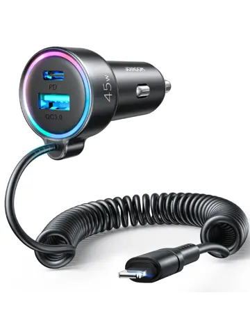 Bedrade Lightning Autolader - Zwart