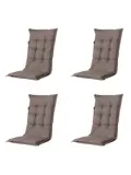 Manchester - Kussen hoge rug - Set van 4