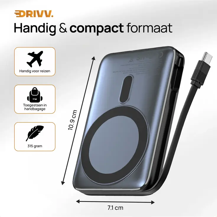 Magnetische Powerbank 10000 mAh