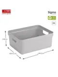 Sigma home - Opbergbox - 24L - 4-delig