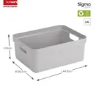 Sigma home - Opbergbox - 24L - 4-delig