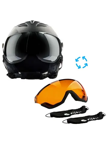 Vizorz Lux Skihelm - Inclusief 2 vizieren