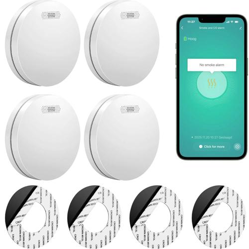 SM11W Slimme rookmelder 4-pack