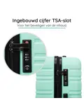 Reiskoffer L ABS 95L met TSA-slot en 360° wielen