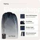 Flightbag vliegtuighoes TSA slot 60–90L – N Blauw