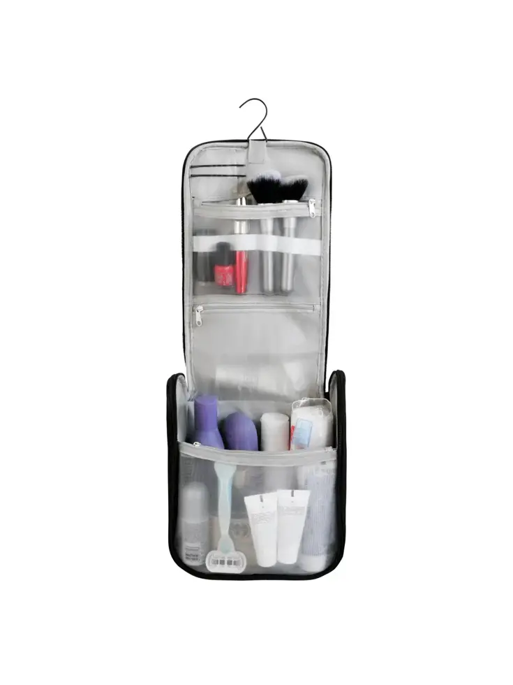 Hangende Toilettas - 23 x 21 x 10 cm - Zwart