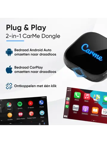 Premium 2-in-1 Dongle - CarPlay & Android Auto