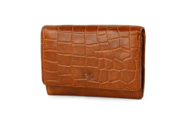 Croco - Portemonnee - Leer - Dames - 4 pasjes