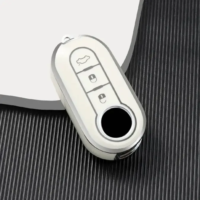 Dutch Shield Sleutelhoesje  Fiat  wit A3