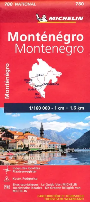 Michelin National Wegenkaart 780 Montenegro