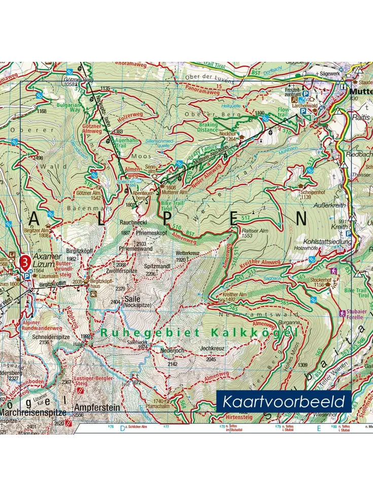 Wandelkaart WK51 Gadertal - Val Badia
