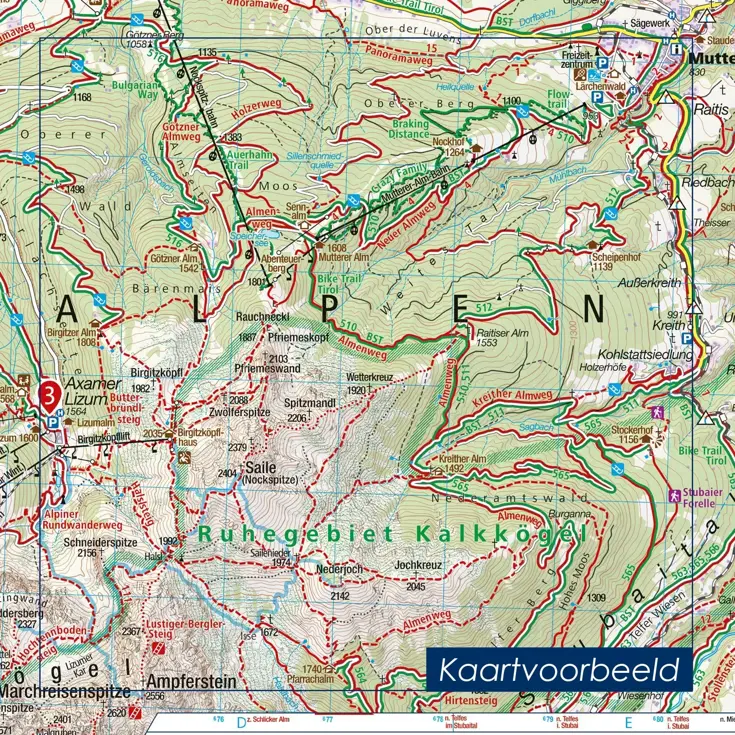Wandelkaart WK073 Brentagruppe