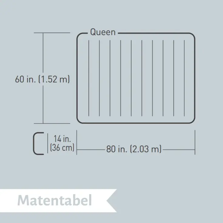 Luchtbed - Bestway - 2P - 152x203 cm + pomp