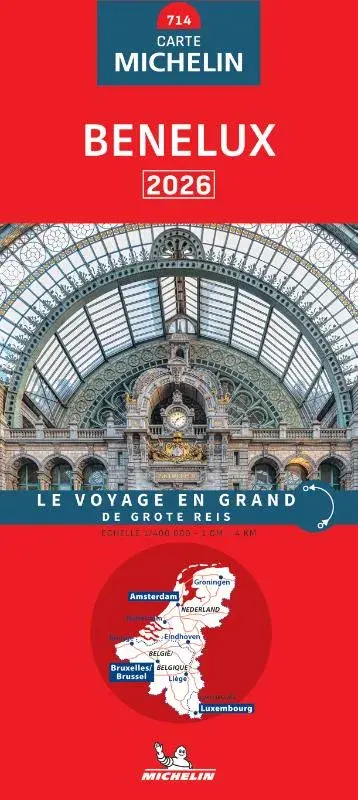 Michelin wegenkaart 714 Benelux 2026