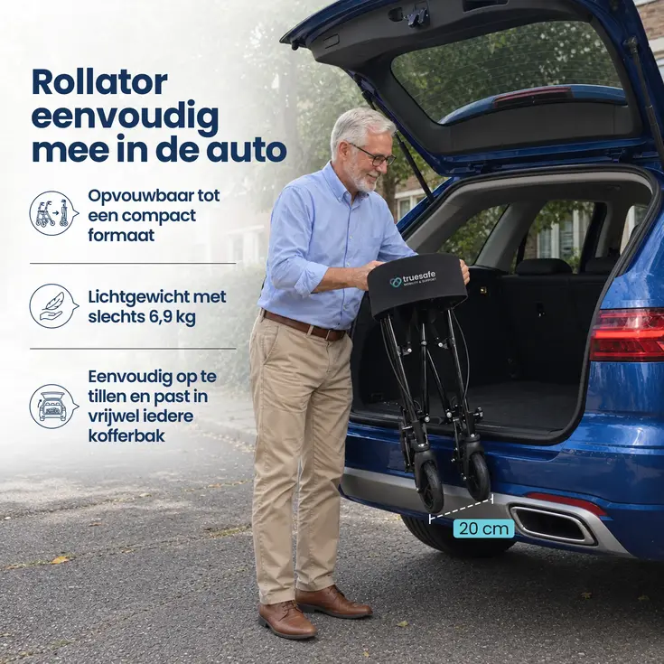 Rollator - Lichtgewicht & opvouwbaar - 6,9 kg