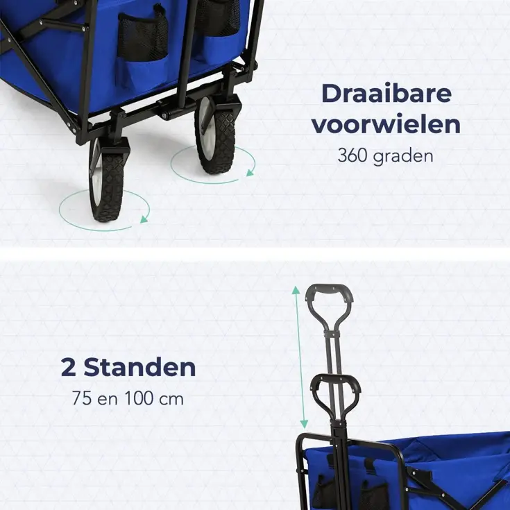 Bolderkar – 70KG – Blauw
