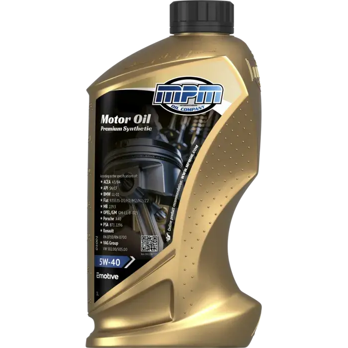 Motorolie 5w40 premium synthetic | 1 liter |