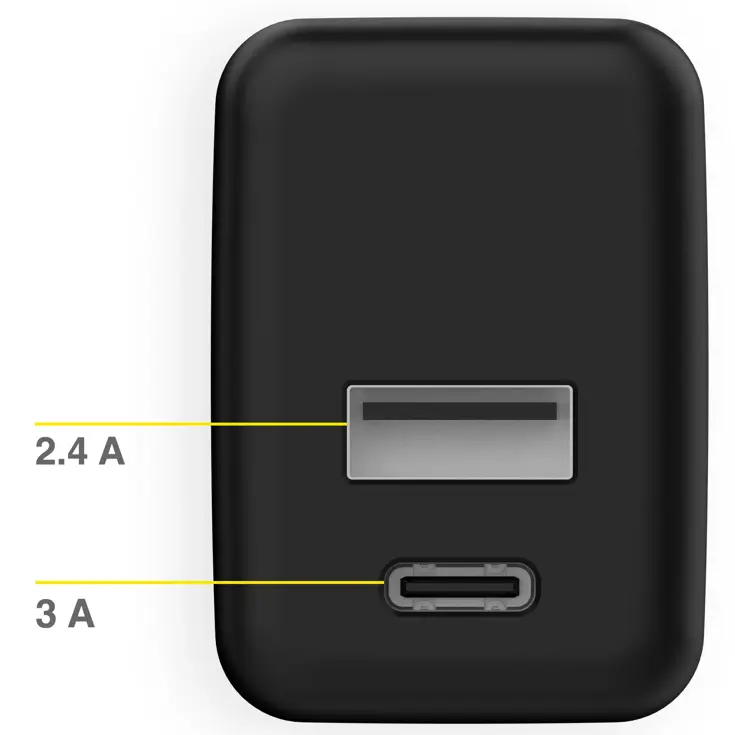 Accezz Oplader USB-C en USB - 20 Watt