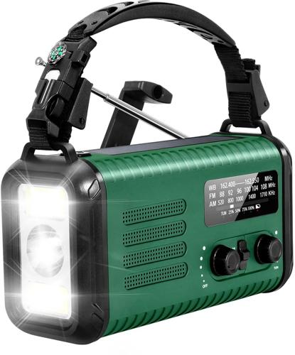 NoodRadio Solar Opwindbaar - FM/AM - 20.000mAh