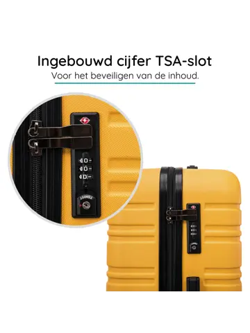 Reiskoffer XS ABS 29L met TSA-slot en 360° wielen