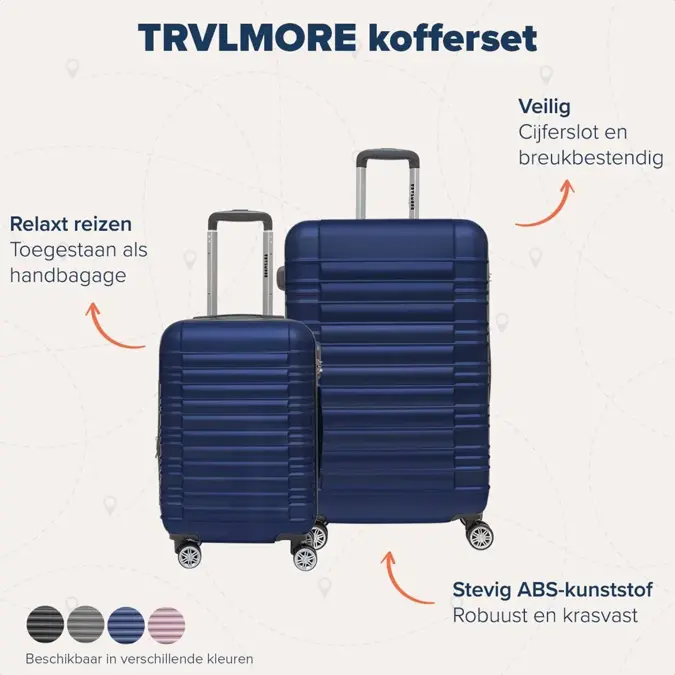 TRVLMORE Kofferset - 2 Delig - 38L