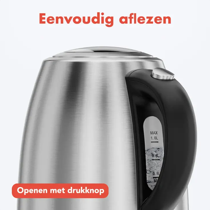 Waterkoker – 1L – RVS