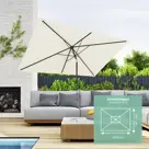 LifeGoods Parasol - 270x180cm