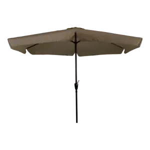 CUHOC Stokparasol Taupe Ø3m met Volanten