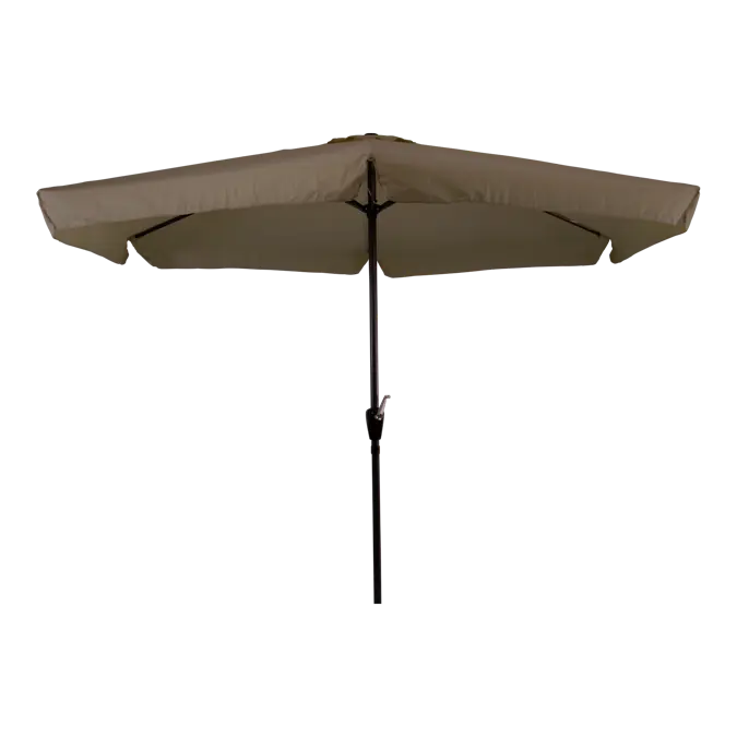 CUHOC Stokparasol Taupe Ø3m met Volanten